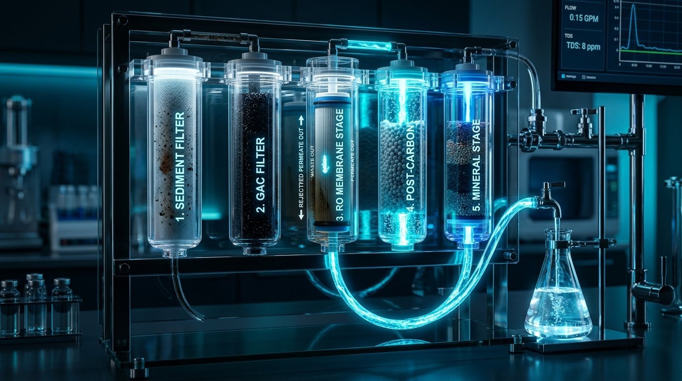 Aquadrop Multi-Stage Purification Chamber Diagram